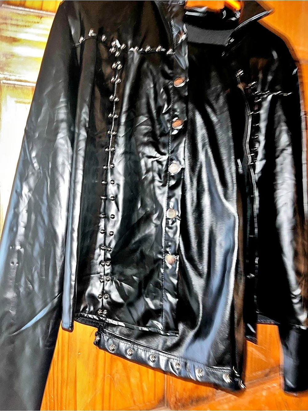 Studded Black Jacket and pants it goes together - Picture 3 of 4